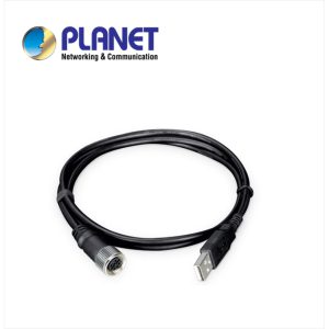 M12 A-Coded 5 Pin Male to USB Type-A Cable, 1 meters, for ITS-5216 series Ethernet switch