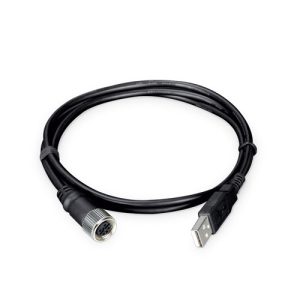 5 Pin A-Coded M12 Female to USB Type-A Cable, 1 meter