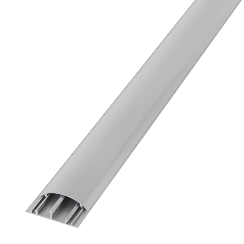 CANAL DE CABLU 50x12 din PVC CU CAPAC SEMIROTUND (gri)