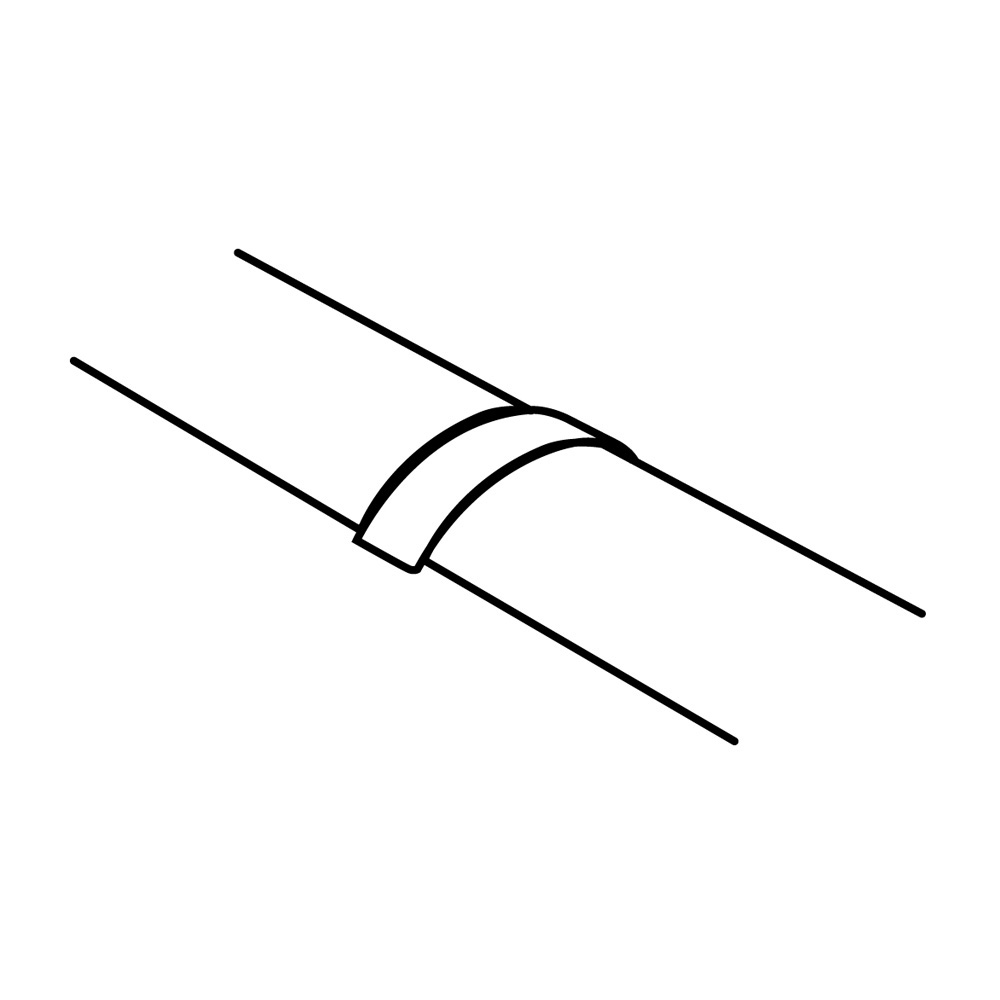 ELEMENT DE IMBINARE PENTRU CANAL DE CABLU SEMIROTUND 90X20 mm (gri)