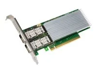 Dual-Port 100Gbps Fiber Optic Ethernet Adapter (QSFP28, intel E810 controller, PCI4 4.0x16, supports Windows Server/Linux/VMware)