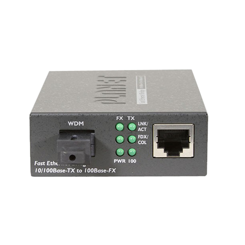 10/100TX - 100Base-FX (WDM) Bi-directional Fiber Converter - 1310nm - 20KM, LFPT FT-806A20