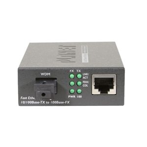 10/100TX - 100Base-FX (WDM) Bi-directional Fiber Converter - 1550nm - 20KM, LFPT FT-806B20