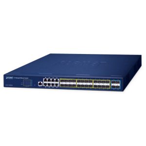 Layer 3 16-Port 100/1000X SFP + 8-Port Gigabit TP/SFP combo + 4-Port 10G SFP+ Managed Ethernet Switch GS-6311-16S8C4XR