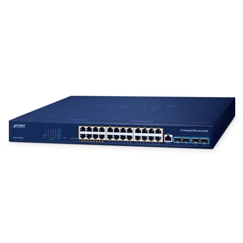 Layer 3 8-Port 10/100/1000T 90W 802.3bt PoE + 16-Port 10/100/1000T 802.3at PoE + 4-Port 10G SFP+ Managed Ethernet Switch GS-6311-24HP4X