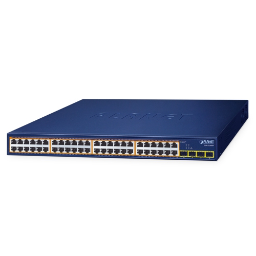 48-Port 10/100/1000T 802.3at PoE + 4-Port 1000X SFP Unmanaged Gigabit Ethernet Switch GSW-5240HP
