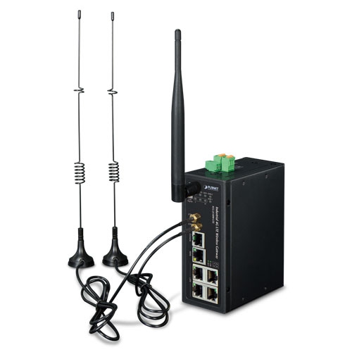 Industrial 4G LTE Cellular Wireless Gateway with 5-Port 10/100/1000T ICG-2510W-LTE-EU