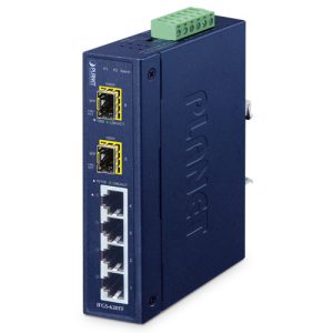 Industrial 4-Port 10/100BASE-TX + 2-Port 1000BASE-X SFP Ring Ethernet Switch IFGS-620TF