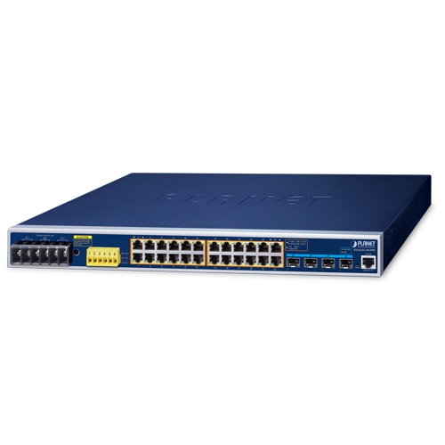 IP30 19" Rack Mountable Industrial L3 Managed PoE Switch, 24-Port 10/100/1000T 95W 802.3bt PoE + 4-Port 10G SFP+ IGS-6325-24UP4X
