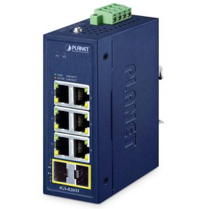 IP30  Compact size 6-Port 10/100/1000T + 2-Port 100/1000/2500X SFP Gigabit Ethernet Switch IGS-820TF