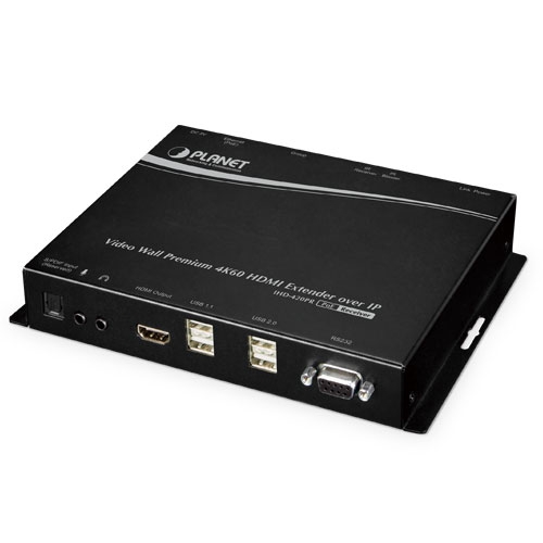Video Wall 4K/60 HDMI & USB over IP Receiver with PoE IHD-410PR