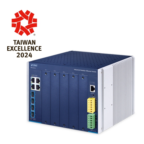 Industrial Layer 3 5-Slot Modular Managed Ethernet Switch (-40~75 degrees C, built-in 4-Port 10/100/1000T and 4-Port 10G SFP+) IMS-6325-5