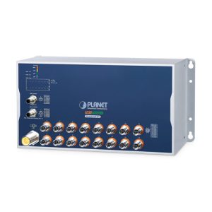 Industrial L3 8-Port 10/100/1000T 802.3at PoE M12 + 8-Port 10/100/1000T Managed Ethernet Switch with Wide Voltage Input (-40~70 degrees C, 10km 10GBASE-LR single mode, dual redundant power input on 24~110VDC, DIDO, intelligent PoE, ERPS Ring, 1588 PTP TC, Modbus TCP, ONVIF, Cybersecurity features, Hardware Layer 3 RIPv1/v2, OSPFv2/v3 routing, CloudViewerPro app, NMSViewerPro app and NMS MQTT)