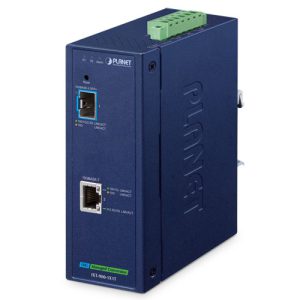 IP40 Industrial 1-Port 10G/1GBASE-X SFP+ + 1-Port 10G/5G/2.5G/1G/100BASE-T Managed Media Converter IXT-900-1X1T