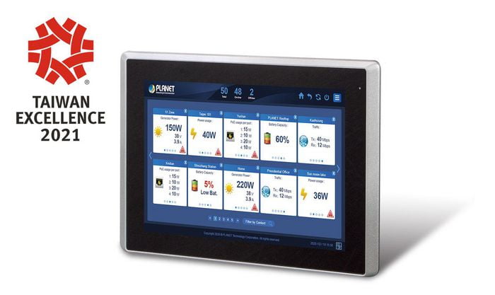 Planet Renewable Energy Management Controller with LCD Touch Screen