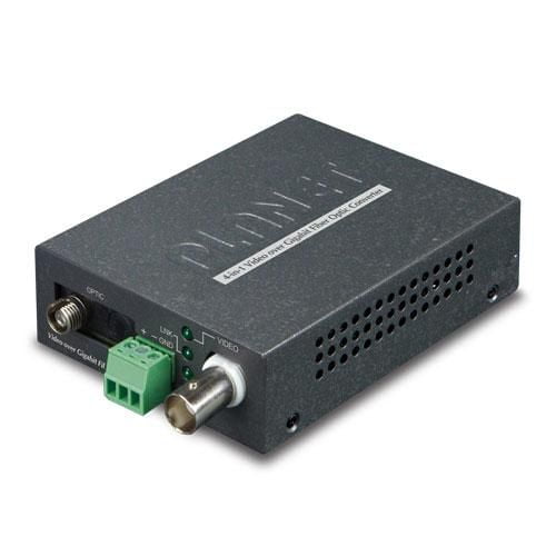 Planet 1-Channel 4-in-1 Video over Gigabit Fiber Bundle Kit (VF-102G-T + VF-102G-R)