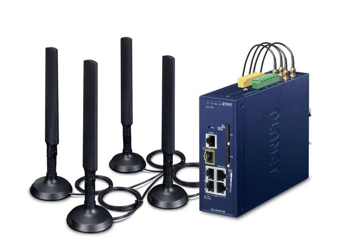 Planet Industrial 5G NR Cellular Gateway ICG-2515F-NR
