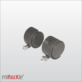Roata metal pentru cabinet rack, cu frana - KMF 4100