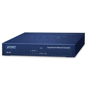 4-Port 10/100TX + 1-Port UTP/BNC Long Reach Ethernet Extender LRE-104