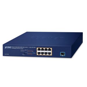 8-Port 10/100/1000/2500T 802.3at PoE + 1-Port 10G SFP+ Multigigabit Ethernet Switch MGS-910XP