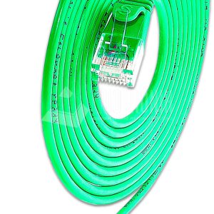 SLIM CAT6 Patchcords ROUND design - UTP unshielded - green
