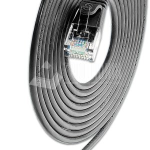 SLIM CAT6 Patchcords ROUND design - UTP unshielded - black