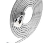 SLIM CAT6A Patchcords ROUND design - U/FTP shielded - grey