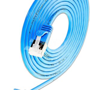 SLIM CAT6A Patchcords ROUND design - U/FTP shielded - blue