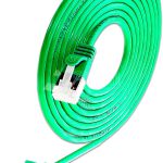 SLIM CAT6A Patchcords ROUND design - U/FTP shielded - green
