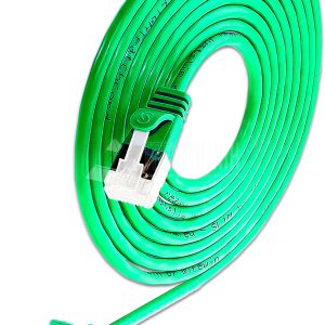 SLIM CAT6A Patchcords ROUND design - U/FTP shielded - green