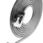 SLIM CAT6A Patchcords ROUND design - U/FTP shielded - black