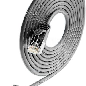 SLIM CAT6 Patchcords ROUND design - U/FTP shielded - black
