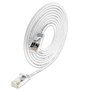 SLIM CAT6 Patchcords ROUND design - U/FTP shielded - white