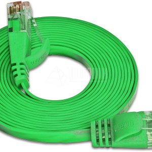 SLIM CAT6 Patchcords FLAT design - UTP unshielded - green