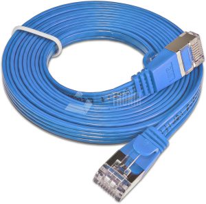 SLIM CAT6 Patchcords FLAT design - U/FTP shielded - blue