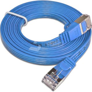 SLIM CAT6 Patchcords FLAT design - U/FTP shielded - blue
