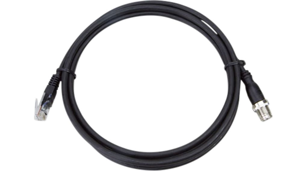 Planet 4-pin D-coded M12 Male to RJ45 Ethernet Cable (1.2 meters)