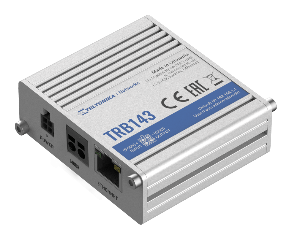 Industrial Gateway LTE/4G TRB143 TELTONIKA