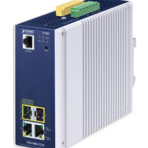 IP30 DIN-rail Industrial 2-Port 10/100/1000T + 2-Port 1G/2.5G SFP Managed TSN Media Converter TSN-900-2T2S