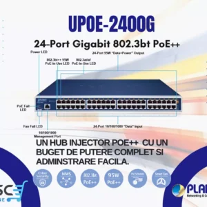 24-Port Gigabit 802.3bt PoE++ Managed Injector Hub (800 watts) UPOE-2400G