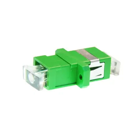 Adapter BKT FO, OM5, LC, duplex, lime, flange