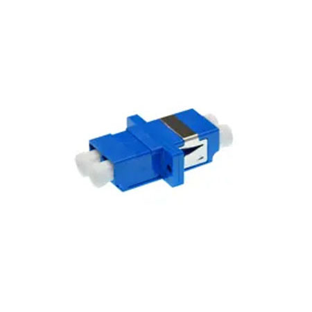 Adapter BKT FO, OS1/2, LC/UPC, duplex, blue, flange