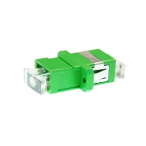Adapter BKT FO, OS1/2, LC/APC, duplex, green, w/o flange