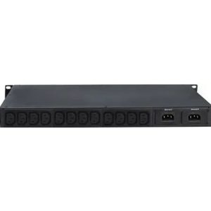 ATS Basic BKT 1U 19" 12xIEC320 C13 (sockets built-in), plug 2xIEC320 C14 10A/250V, no powers cables provided