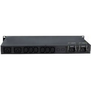 ATS Basic BKT 1U 19" 8xIEC320 C13, 1xIEC320 C19 (sockets built-in), plug 2xIEC320 C20 16A/250V, no powers cables provided