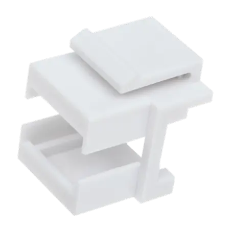 BKT insert - for adaptor SC simplex, LC duplex for BKT patch panel 19", modular, white