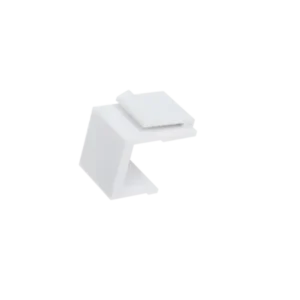Keystone hole adapter, plug, white