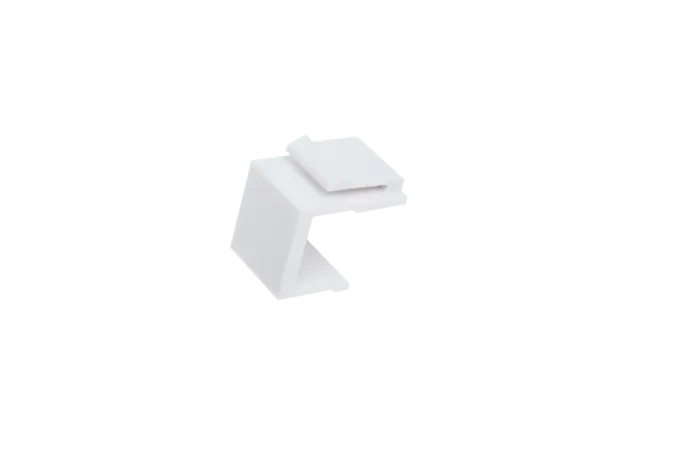 Keystone hole adapter, plug, white