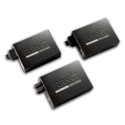 10/100Base-TX to 100Base-FX Bridge Media Converters FT-802