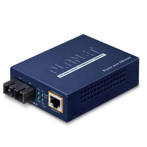 100Base-FX to 10/100Base-TX PoE Media Converter FTP-802S15